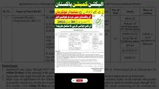 Election Commission of Pakistan Jobs 2025 | How to Apply for ECP Jobs 2025 | Latest Govt Jobs 2025
