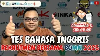 Latihan Soal Tes Bahasa Inggris Rekrutmen Bersama BUMN 2025 | TBI RBB BUMN 2025 #AGABUMN