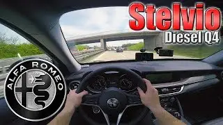 2017 Alfa Romeo Stelvio (210Hp) POV- Autobahn TEST Drive ✔
