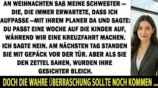 AN WEIHNACHTEN SETZTE SICH MEINE SCHWESTER MIT IHREM PLANER HIN UND SAGTE…