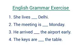 Essential Prepositions with Examples | Master Everyday Sentences Fast!#grammar #preposition