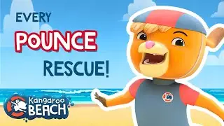 Every Pounce the Kangaroo rescue! 🛟| Compilation for Kids | Kangaroo Beach