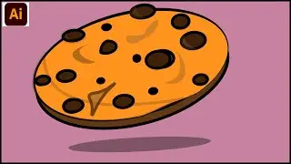 HOW TO MAKE CHOCOLATE CHIP COOKIES IN ADOBE ILLUSTRATOR|ADOBE ILLUSTRATOR TUTORIAL FOR BEGINNERS|