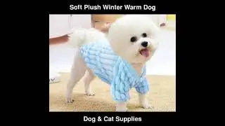Soft Plush Winter Warm Dog Clothes for Small Dogs Pet Cat Puppy Vest | Dog & Cat Supplies