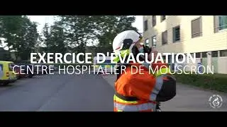 Exercice &eacute;vacuation - Centre hospitalier Mouscron
