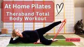 At Home Pilates Theraband Workout Full Body | Beginners & Seniors | Vicki @ Yoga4man
