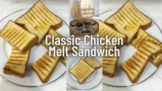 Ramadan Special Chicken Melt Sandwich/Quick and Easy Ramadan Recipes/Air Fryer Recipes