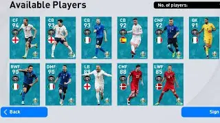 POTW : UEFA EURO 2020&trade; PES 2021 MOBILE PACK OPENING