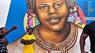 IShowSpeed Gets Wall Fan Art in Benin 🇧🇯 | Fans Show Massive Love