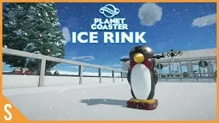 Planet Coaster EXTREMELY Detailed Ice Rink | Cinematic Showcase and Workshop