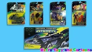 Batman Forever Two-Face Batmobile Robin Cycle Attack Wing Batman Commercial Retro Toys and Cartoons