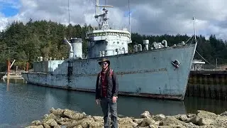 Abandoned military mine sweeper from WW2. HMCS Cowichan
