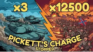What if 3 Abrams Tanks Fought Pickett’s Charge?