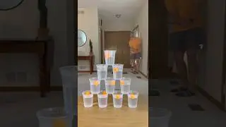 INSANE Ping Pong Trick Shots 😱 | Water Cups & Plate Bounce Challenge#trickshots #satisfying #youtube