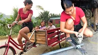 From Two Wheels to Three: Smart Female Mechanic Manufactures an Extremely Useful Vehicle