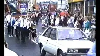 Cavan, Monaghan and Donegal Bands parading at Fermanagh 12th 1990