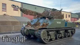 Sherman M4A4 Firefly with original Multibank engine on the move