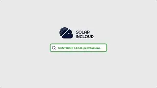 SolarInCloud Gestione lead Sottosezione profilazione_Agente