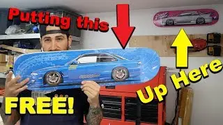 How to mount skateboard on wall FOR FREE | skate deck