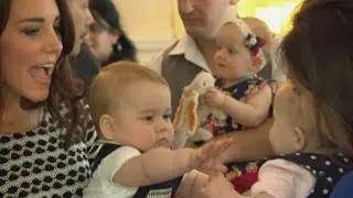 Prince George and Duchess of Cambridge Kate's royal playdate: George makes a friend