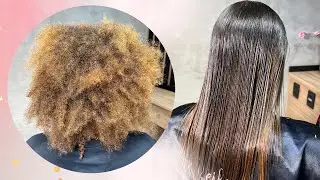 ESCOVA PROGRESSIVA EM CABELOS EXTREMAMENTE AFRO E DESCOLORIDO - REDUCT LISS TYREEL - PASSO A PASSO