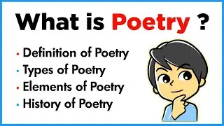 What is Poetry? ✍️| Poetry and its major forms | Elements of poetry