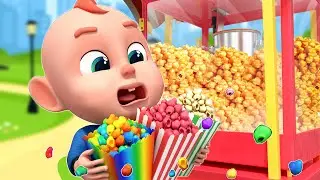 Rainbow Popcorn Song 🌈🍿 Learn Colors | Rosoo Kindergarten Nursery Rhymes & Kids Songs