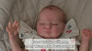 Dress babygirl Quinlyn with Me || Sweet baby romper gifted by my Mum || Roleplay & Morningroutine 