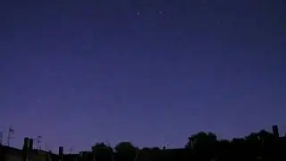 Stars moving on the night sky (time-lapse)