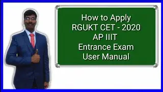 How to apply AP IIIT Entrance Exam || user manual