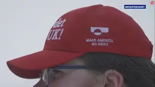 &lsquo;Make America Go Away&rsquo;: &lsquo;Witty&rsquo; protesters sport new kind of MAGA hat