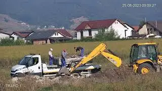 Muncitori surprinși arung&acirc;nd deseuri din construcții Gheorghe Șincai -  Alba Iulia - 25 aug 2023