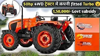 50hp Turbo Engine 4x4 Tractor with Govt Subsidy of 1.5 lk😮| Kubota Mu 5502 4WD 2025 Model