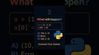 Python Interview Question | Crack Your Next Data Science Job | Python MCQ Challenge
