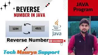 Reverse Number in Java Using While Loop | How to print Reverse Number in Java | Simple Java Logic.
