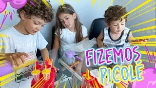 Pequenos Chefes: FIZEMOS PICOLÉS DE FRUTA SAUDÁVEIS