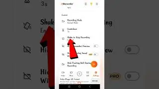 Xrecorder Me Shake To Stop Recording Kaise Hataye | Off Shake To Stop Recording In Xrecorder |