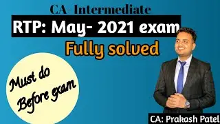 CA-INTER| Costing RTP solution|May-2021