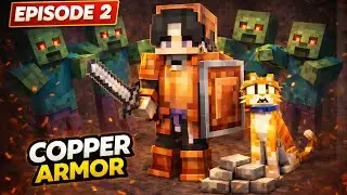 Copper Armor Banaya 😎 Iron Mila! | Minecraft Survival EP 2