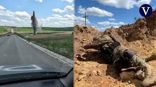 Esquivando bombas rusas con un soldado en el frente: “No queremos provocar porque disparan de nuevo”
