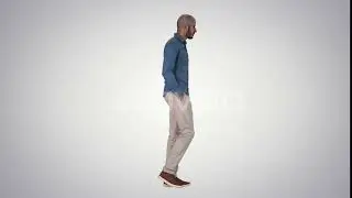 Confident in his style model walkin with hands in pockets | Stock Footage - Videohive