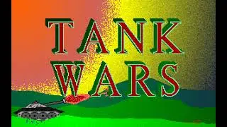Tank Wars 3.2 for MS-DOS gameplay (com vs. com)