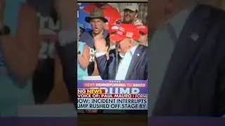 Trump gets shot during rally (Slow Motion) Assassination attempt - 7/13/2024