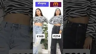 Shopsy vs Meesho | Affordable Tops Budget Battle #AffordableShopping #youtubeshorts #shorts
