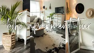 MY BOHO APARTMENT TOUR // one bedroom, cozy, natural, bohemian, thrifted // Nastasia Grace