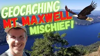 Geocaching Mount Maxwell Mischief - Extreme Geocaching Travel Adventure in British Columbia