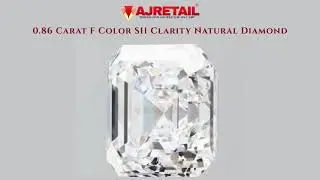 💎 Elegant 0.86 Carat F Color SI1 Clarity Natural Diamond #naturaldiamonds #ajretail