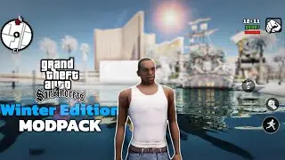 GTA San Andreas Winter Edition 😱 | Realistic Graphics Modpack for Mobile
