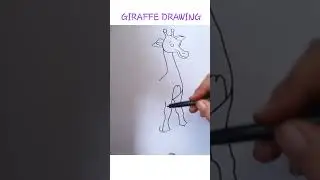 Giraffe Drawing for kids Toddler @kidkid2711 #shorts #giraffe #drawing #kidkid
