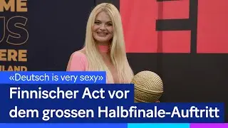 Wir haben die diesjährigen Eurovision Song Contest Sängerin Erika Vikman in Basel getroffen.